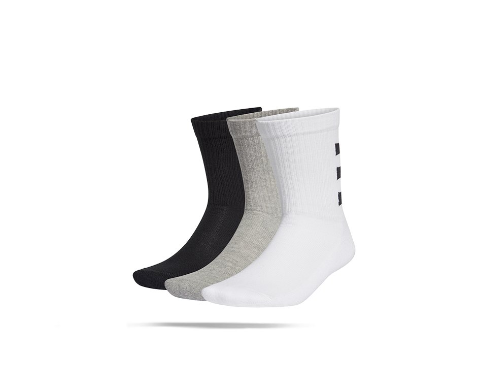adidas 3 Stripes Ankle Socken 3er Pack (GE6167)