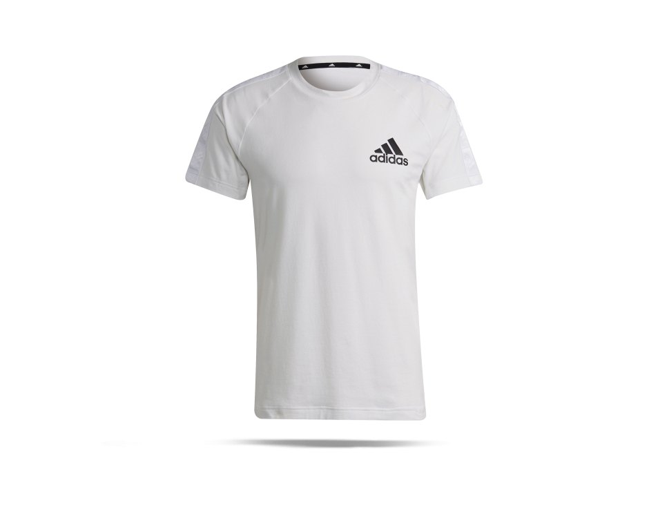 adidas D2M Motion T-Shirt Weiss Schwarz (H28785)