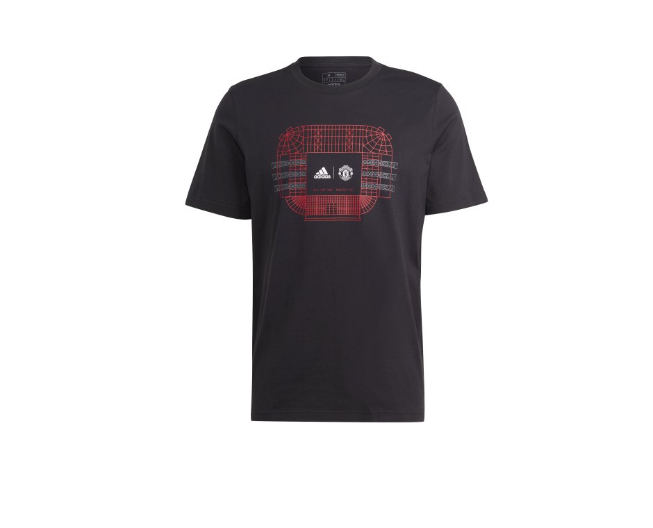 adidas Manchester United Graphic T-Shirt Schwarz