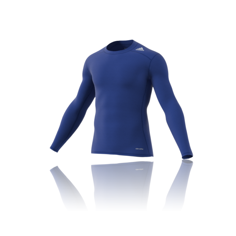 adidas tech fit base longsleeve shirt blau adidas tech fit base longsleeve shirt blau
