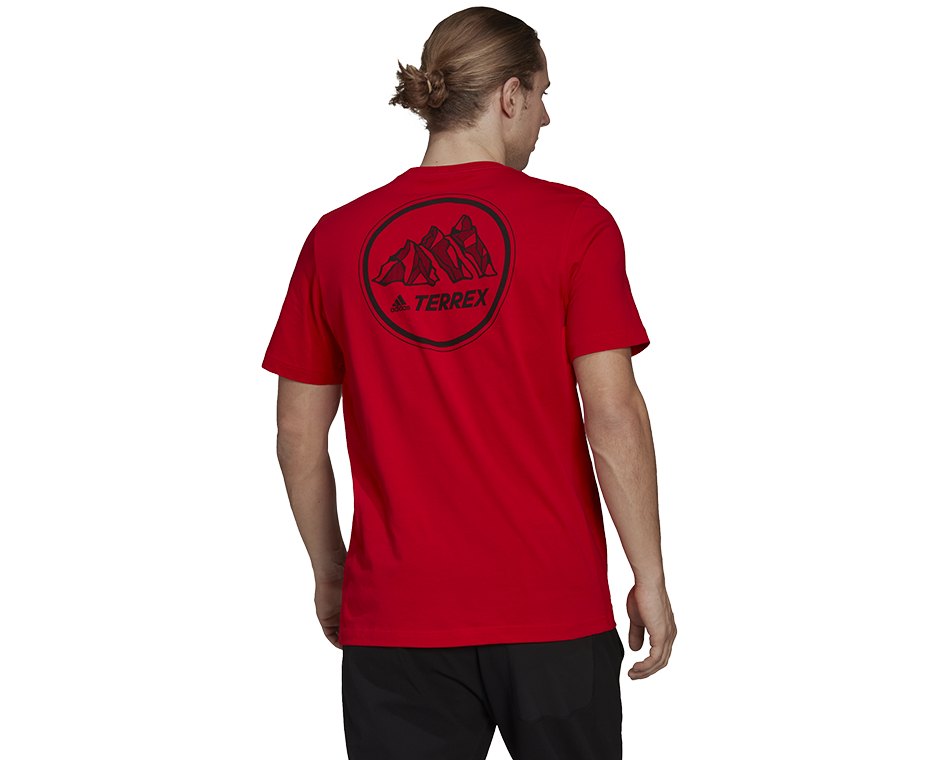 adidas Terrex Mountain Graphic T-Shirt Rot (HE1766) ZL8010