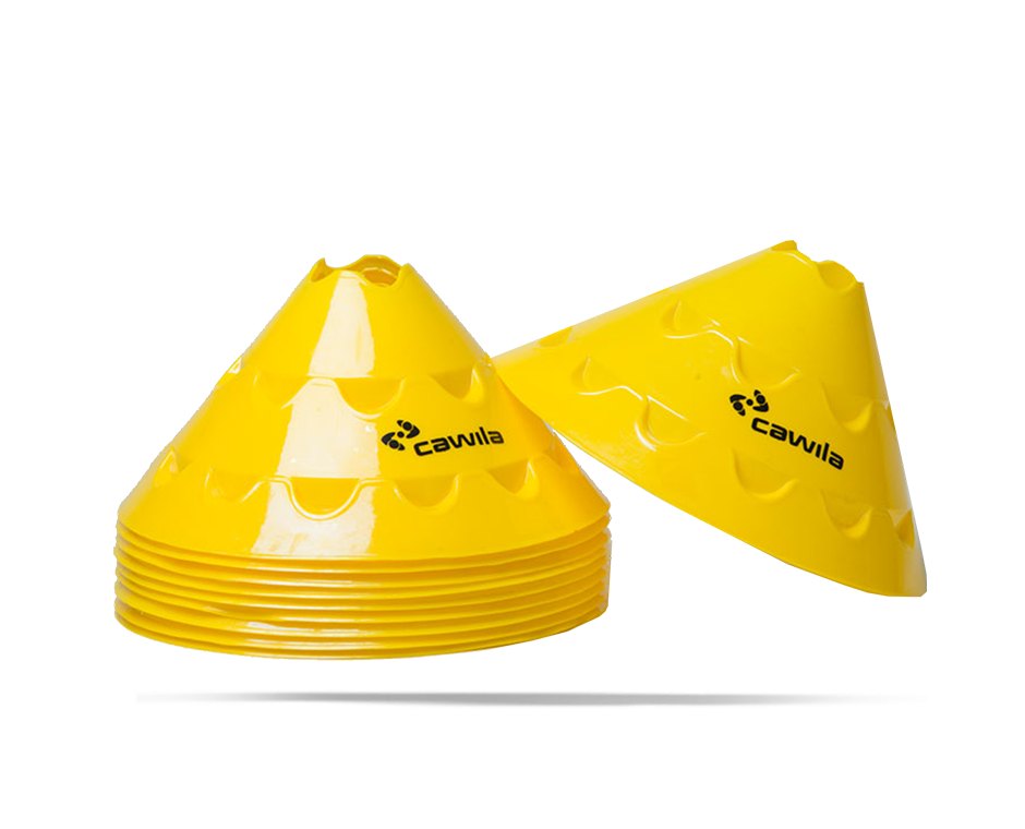 CAWILA Markierungshauben MULTI | 10er Set | Durchmesser 30cm Höhe 15cm | gelb