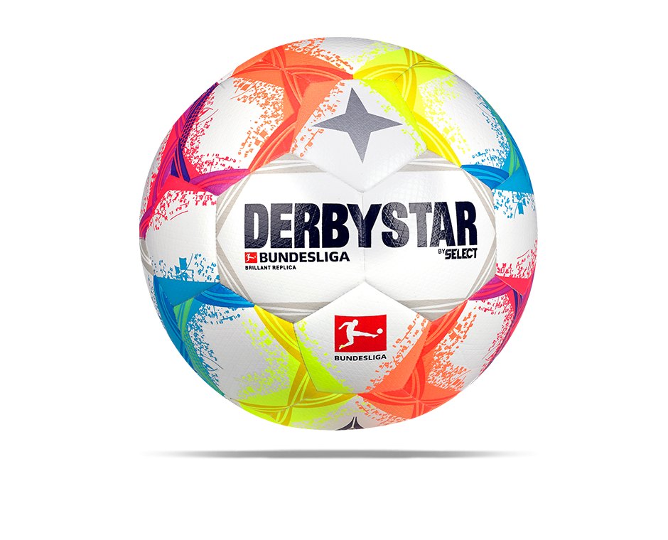 DERBYSTAR Bundesliga Brillant Replica v22 Trainingsball Weiss F022