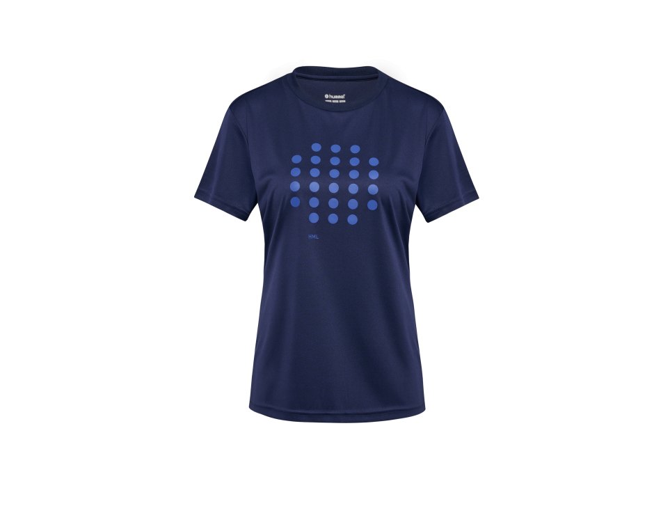 HUMMEL hmlCOURT T-Shirt Damen Blau F7026