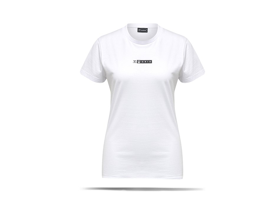 HUMMEL hmlOFFGRID T-Shirt Damen Weiss Grau F9108
