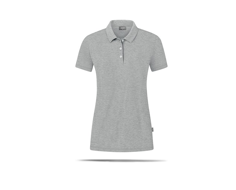 JAKO Organic Stretch Polo Shirt Damen Grau (520)