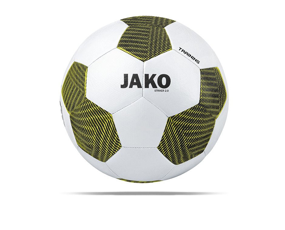 JAKO Striker 2.0 Trainingsball Weiss Gelb (704)