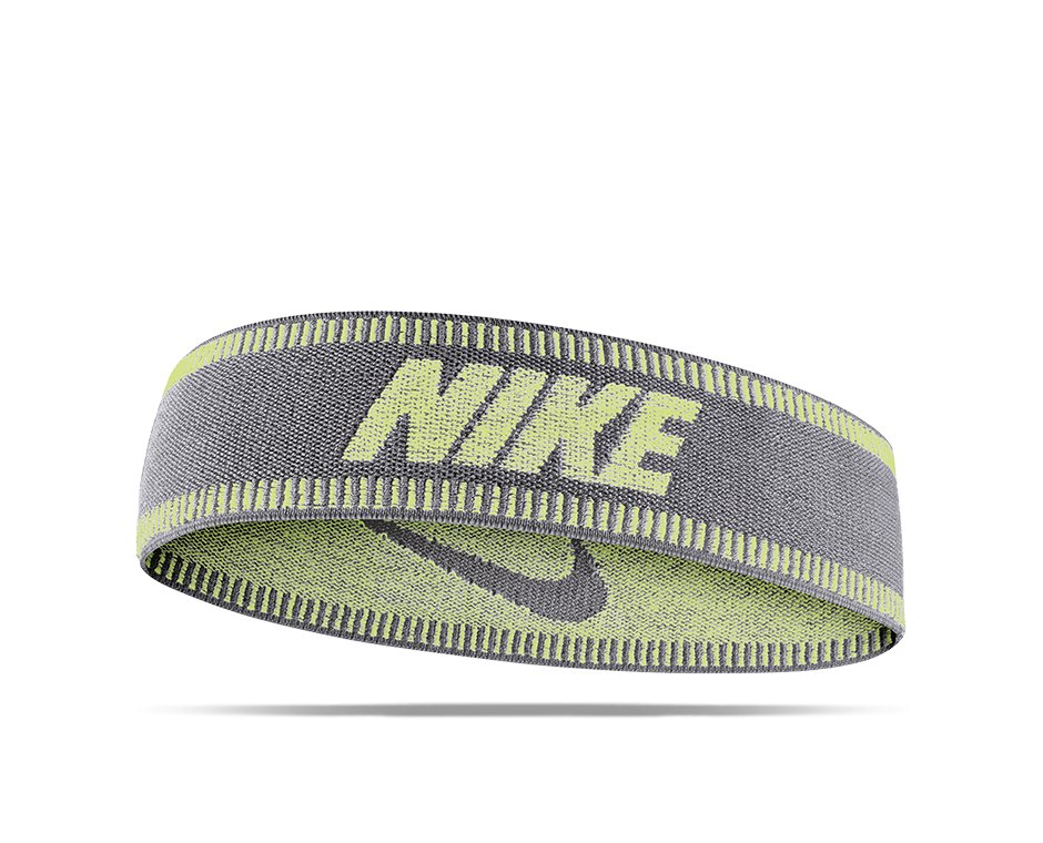 NIKE Sport Haarband Grau Gelb (070)