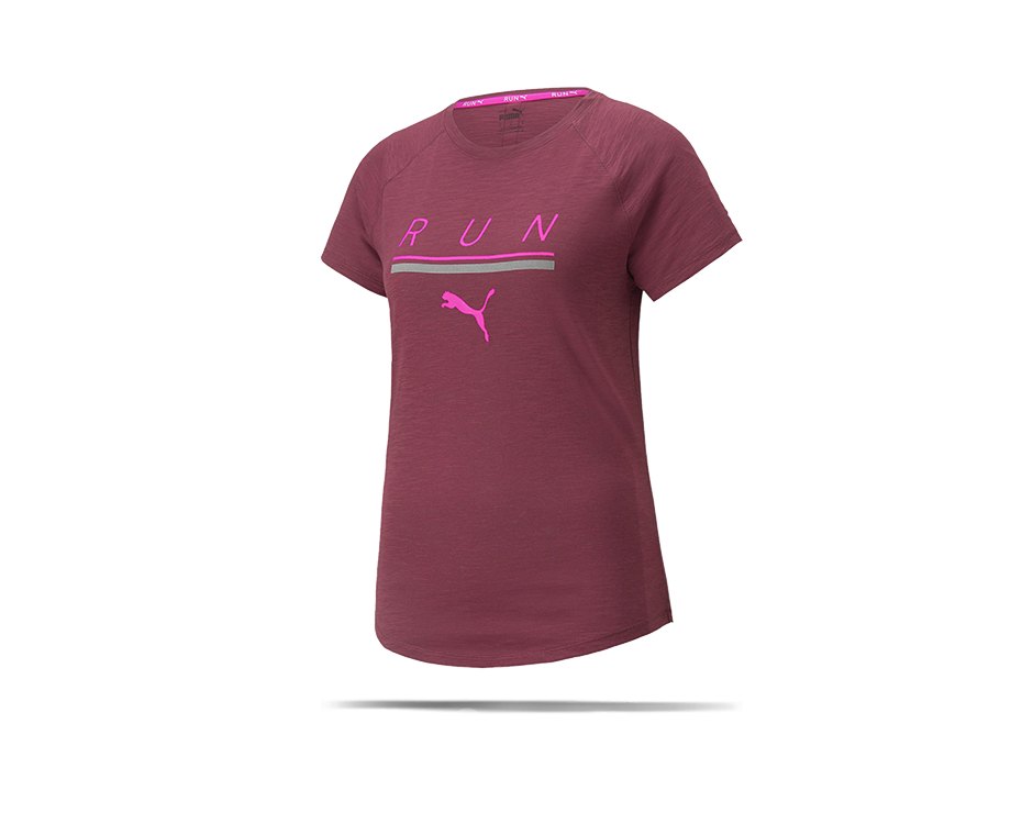 PUMA 5K Logo T-Shirt Running Damen Rot (012)