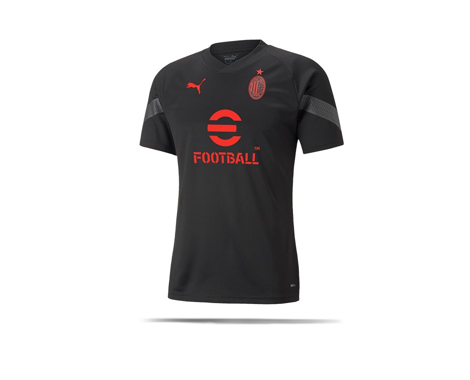 PUMA AC Mailand Trainingsshirt Schwarz Grau (008)