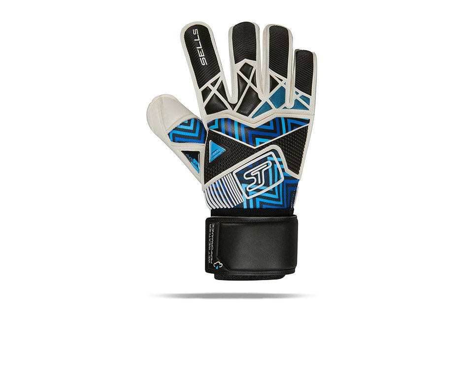 SELLS Wrap Aqua Storm Rollfinger TW-Handschuhe Weiss Schwarz Blau