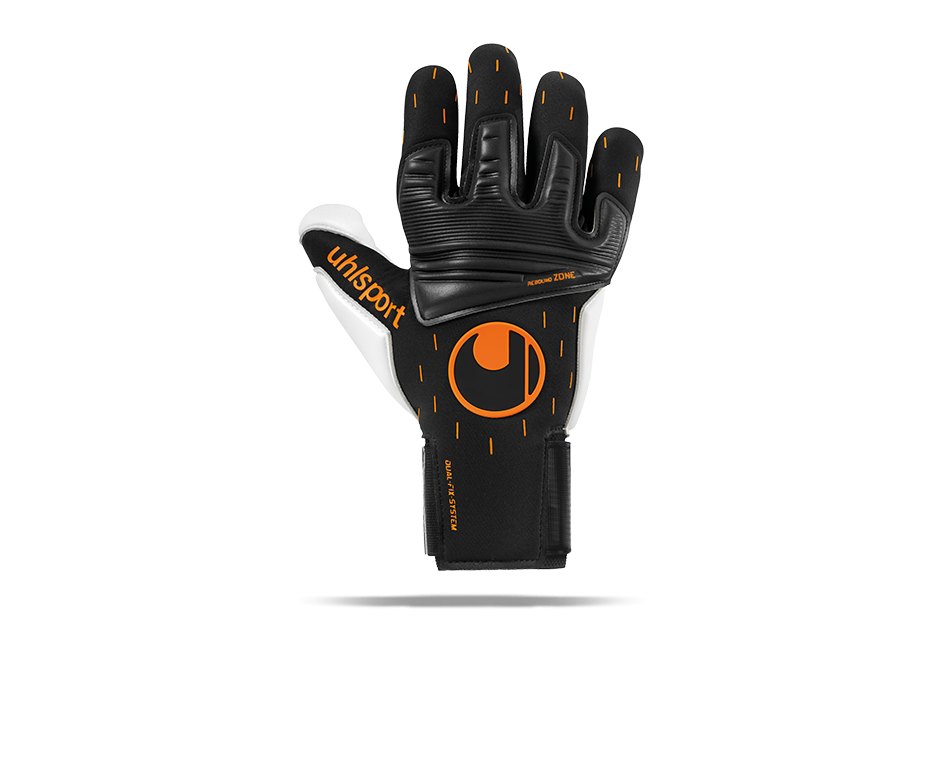 UHLSPORT Absolutgrip Reflex Speed Contact TW-Handschuhe Schwarz Weiss Orange (001)