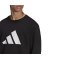 adidas Crew Sweatshirt Schwarz Weiss (H21559) - schwarz