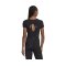 adidas WTR Cropped T-Shirt Damen Schwarz Grau (HM8096) - schwarz