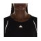 adidas WTR Cropped T-Shirt Damen Schwarz Grau (HM8096) - schwarz
