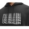 Calvin Klein Performance Hoody Schwarz Weiss F001 - schwarz