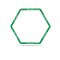 Cawila Hexa-Hoops Koordinationsleiter Set | 6er Set mit Tasche und 5 Clips | 49mm | Grün - gruen
