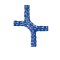 Cawila Tornetz 3,00x2,00m | Tiefe 0,8x1,0m | Maschenweite 10cm | Stärke 4mm | blau - blau
