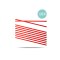 Cawila Trainingsstange L | 1,60m | Ø 25mm | Rot | Hürdenstangen (Slalomstangen) - rot