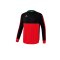 Erima Six Wings Sweatshirt Rot Schwarz - rot