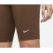 Nike Essential Biker Short Damen Braun Weiss (259) - braun