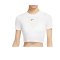 Nike Essential Cropped T-Shirt Damen Weiss (100) - weiss