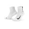 Nike Multiplier Ankle Socks 2er Pack Running F100 - weiss