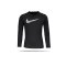 Nike Pro Warm Crew Sweatshirt Kids Schwarz (010) - schwarz