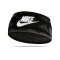 Nike Warm Stirnband Schwarz Weiss (974) - schwarz