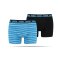 PUMA Spacedye Stripe Boxer 2er Pack Blau (003) - blau