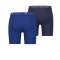 PUMA Sport Long Boxer 2er Pack Blau F002 - blau