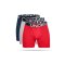 UNDER ARMOUR Charged Boxerjock Short 3er Pack (600) - rot