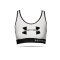 UNDER ARMOUR Mid Keyhole Graphic Sport-BH (100) - weiss