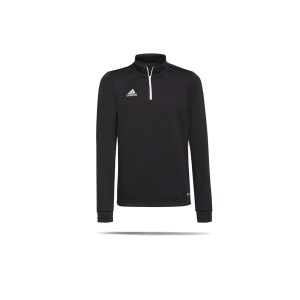 adidas-entrada-22-halfzip-sweatshirt-kids-schwarz-h57547-teamsport_front.png