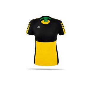 erima-six-wings-t-shirt-damen-gelb-schwarz-1082224-teamsport_front.png