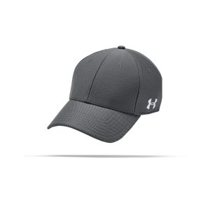 under-armour-blank-blitzing-kappe-grau-f040-1325823-laufbekleidung_front.png