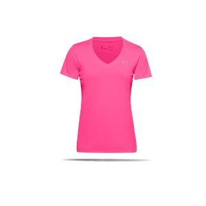 under-armour-tech-v-neck-t-shirt-damen-pink-f653-1255839-fussballtextilien_front.png