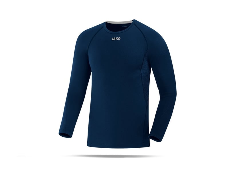 Jako Compression 2.0 Unterziehshirt Underwear Sport Shirt Lang Navy 6451-09 