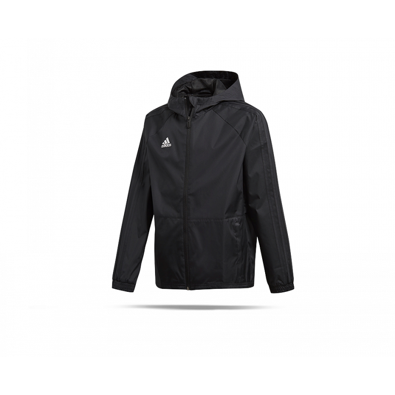 adidas Condivo 18 Rain Jacket Jacke (BQ6528) in Schwarz Adidas Condivo 18 für 60€ Winterjacke aus 100% Polyester (Gr.
