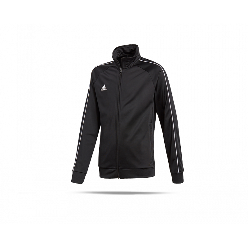 adidas Core 18 Polyesterjacke Kinder (CE9052) in Schwarz Teamsport Philipp | Adidas Core 18 Polyesterjacke Kinder