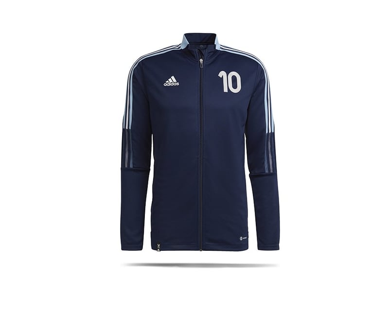adidas Messi Pitch2Street Trainingsjacke Blau (HE5053) - blau