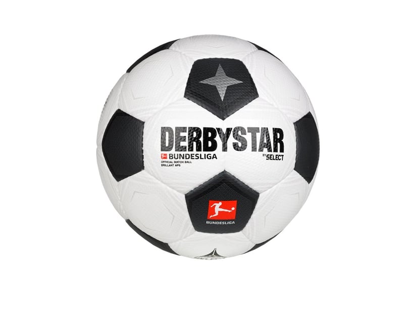 Derbystar Bundesliga Brillant APS Classic | Equipment F023 Spielball Schwarz Weiss v23 2023/2024