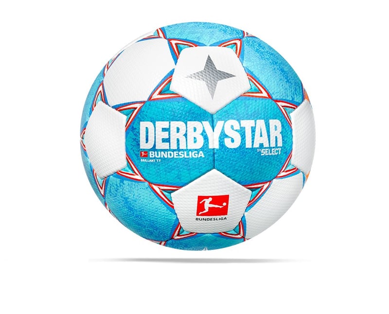 Derbystar Fußball Brillant TT AG Ball Trainingsball weiß grün gelb Gr 5 