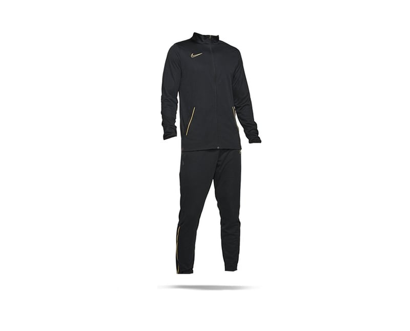Nike Academy 21 Trainingsanzug Schwarz Gold (014) - schwarz