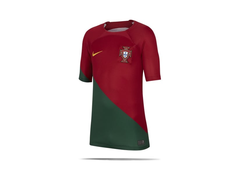 Nike Portugal Trikot Home WM 2022 Kids Rot (628) - rot