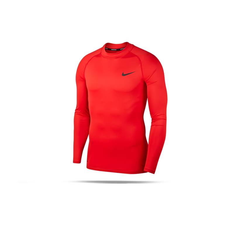 Download NIKE Pro Compression Mock Long Sleeve Shirt (657) in Rot
