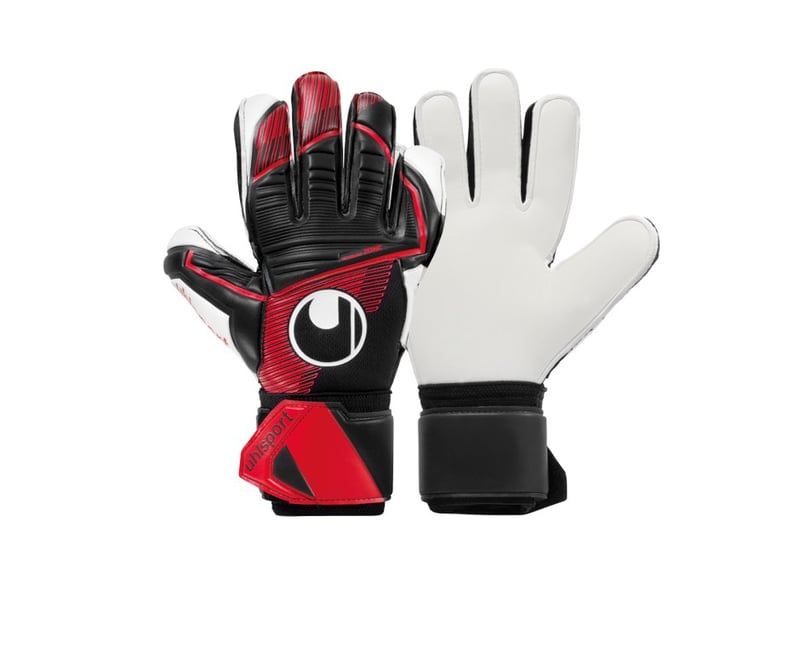Uhlsport Powerline Supersoft TW-Handschuhe Schwarz Rot F01 | Equipment