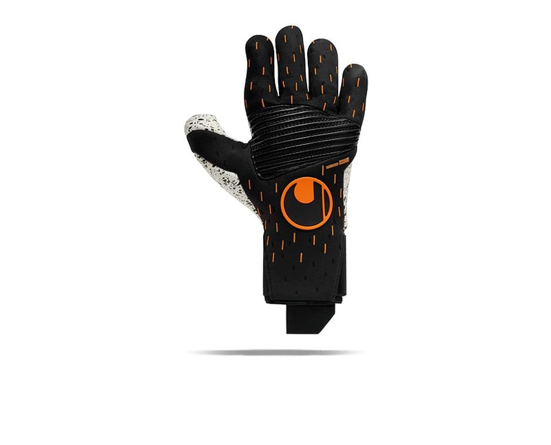 Uhlsport Supergrip+ Reflex Speed Contact TW-Handschuhe Schwarz Weiss Orange  (001) | Equipment
