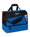 Erima Six Wings Sporttasche mit Bodenfach Gr. L Blau Schwarz