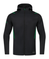JAKO Challenge Freizeit Kapuzenjacke Grün (503) - schwarz